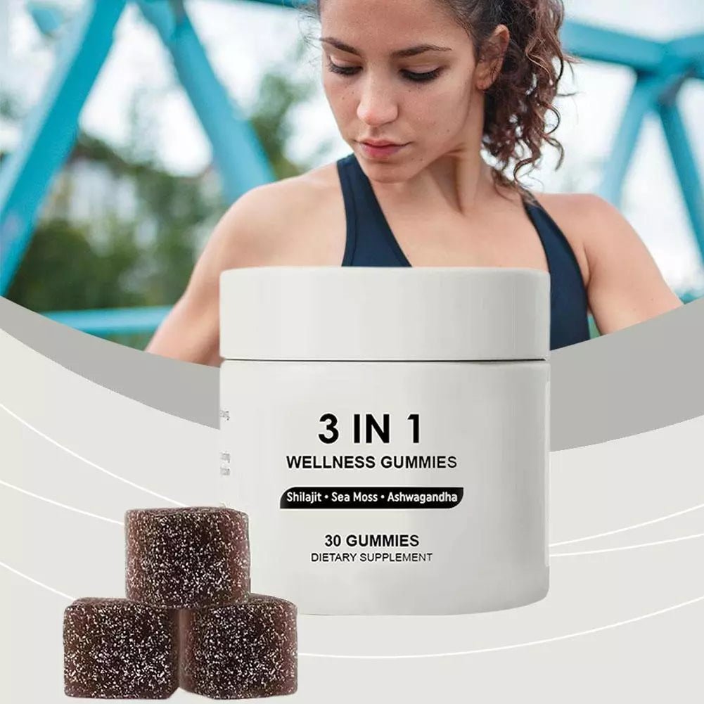 3-i-1 velvære-gummies - Gymfit