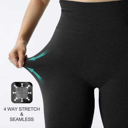 Sømløse leggings – høy midje og løftende design