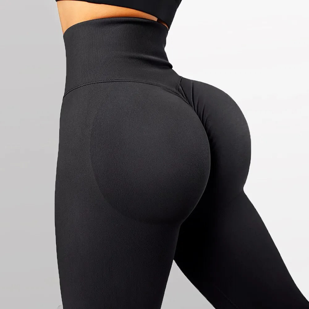 Sømløse leggings – høy midje og løftende design