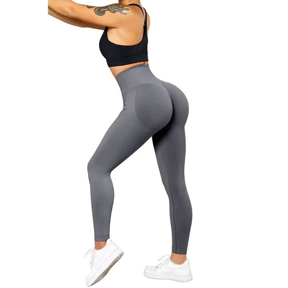 Sømløse leggings – høy midje og løftende design