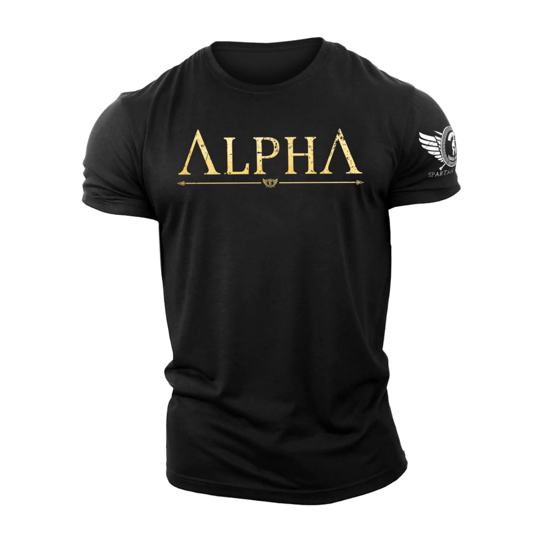 ALPHA Gold Spartan smidd T-skjorte - Gymfit