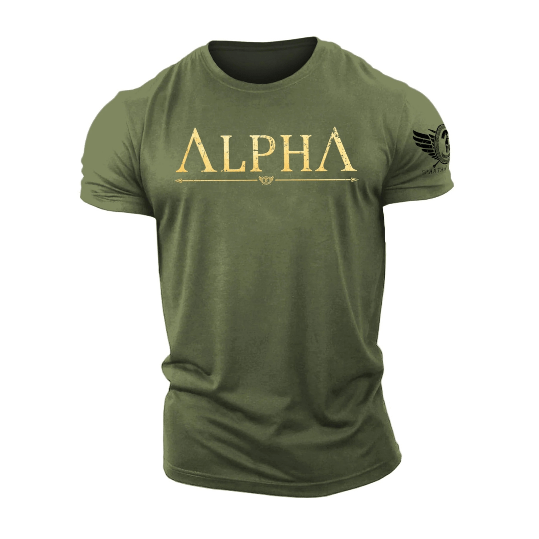 ALPHA Gold Spartan smidd T-skjorte - Gymfit