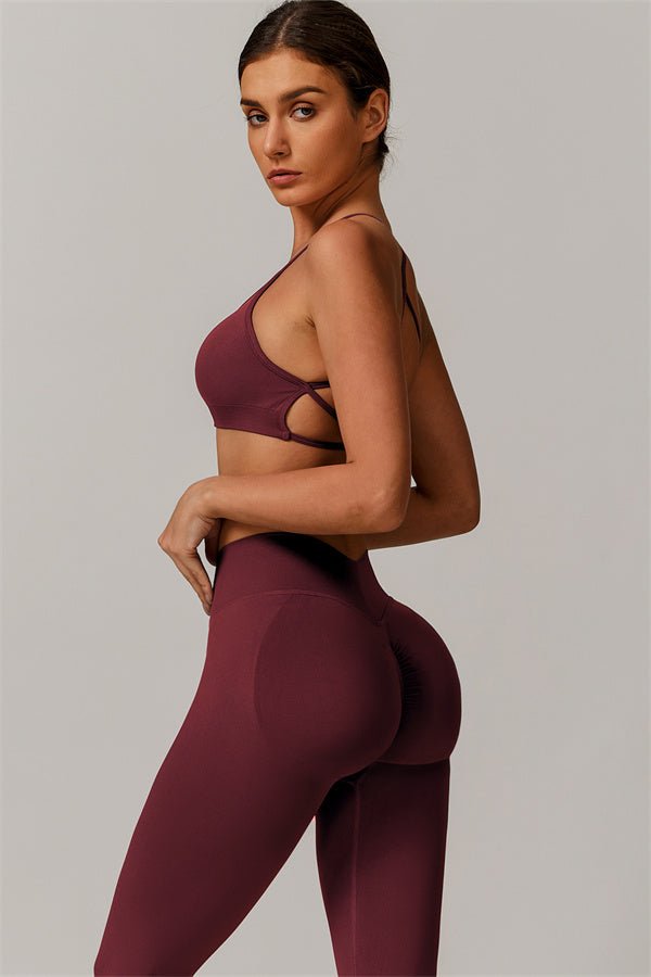 Ameli V - leggings med åpen rygg - Gymfit