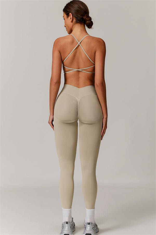 alt
Ameli V - Tights med åpen rygg - Gymfit