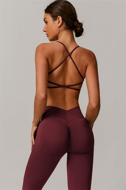 Ameli V - Leggings med åpen rygg - Gymfit