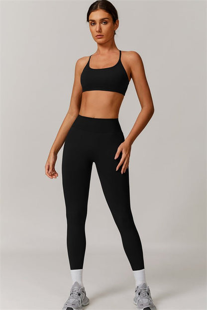 Ameli V - Leggings med åpen rygg - Gymfit