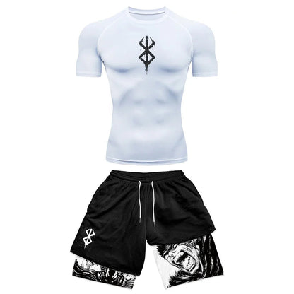 Anime Sett T-skjorte & Shorts