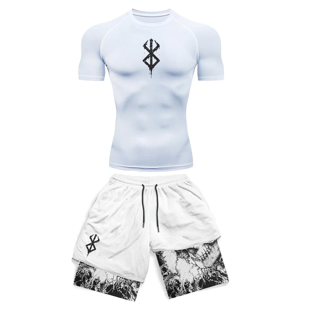 Anime Sett T-skjorte & Shorts