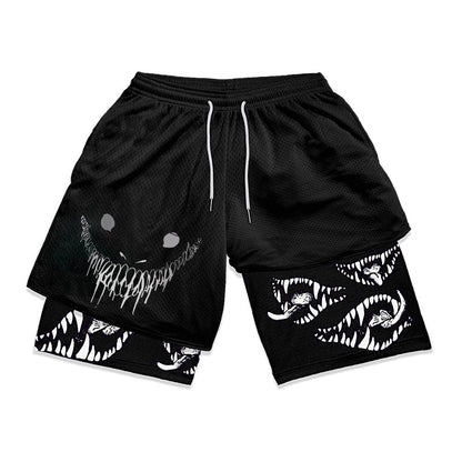 Anime Berserk 2 i 1 treningsshorts