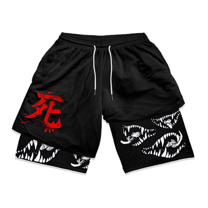 Anime Berserk 2 i 1 treningsshorts