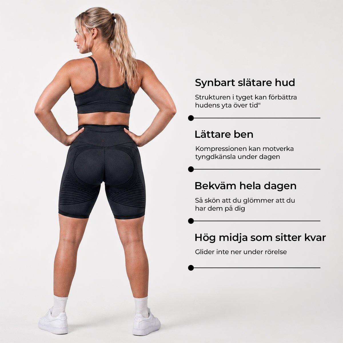 Anti-cellulitt sømløse shorts - Gymfit