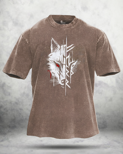 ULV RØD ØYE VASKET T-SHIRT