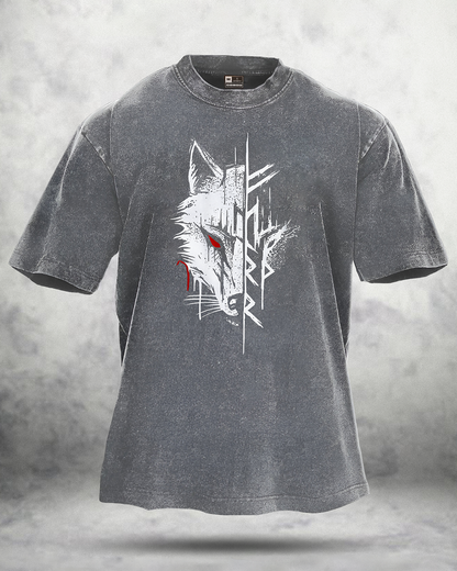 ULV RØD ØYE VASKET T-SHIRT