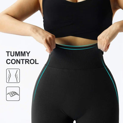 Sømløse leggings – høy midje og løftende design