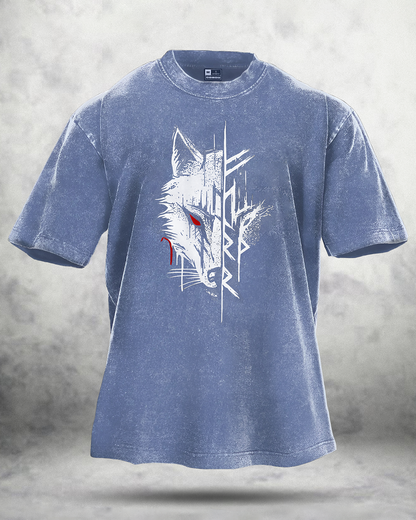ULV RØD ØYE VASKET T-SHIRT