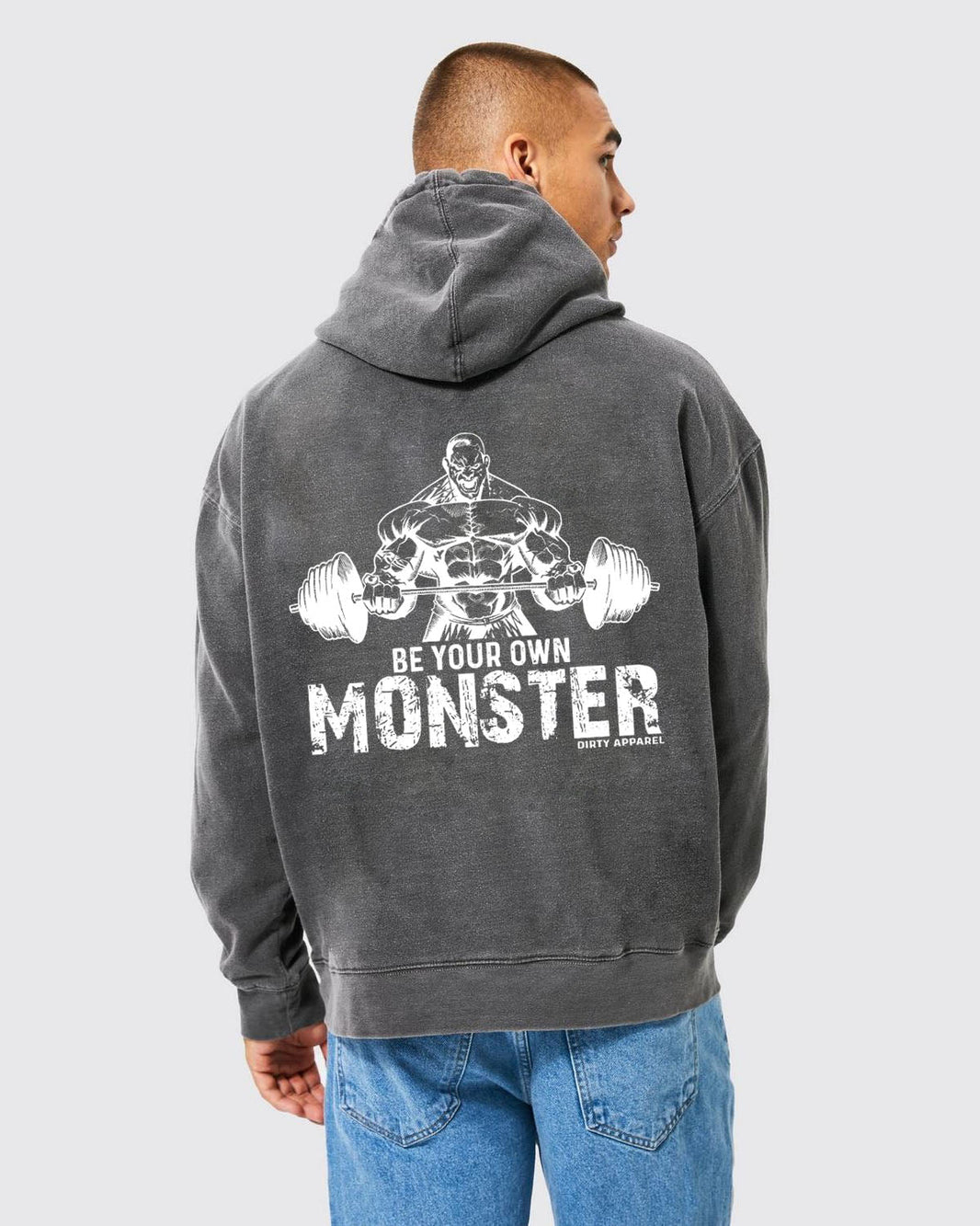 BE YOUR OWN MONSTER VASKET HOODIE - Gymfit
