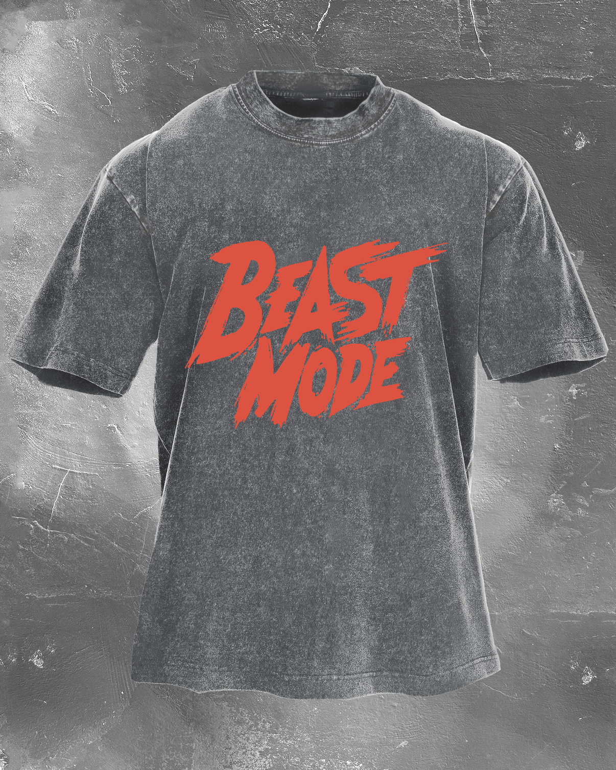 Beast Mode herre t-skjorte i vasket finish - Gymfit