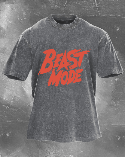 Beast Mode herre t-skjorte i vasket finish - Gymfit