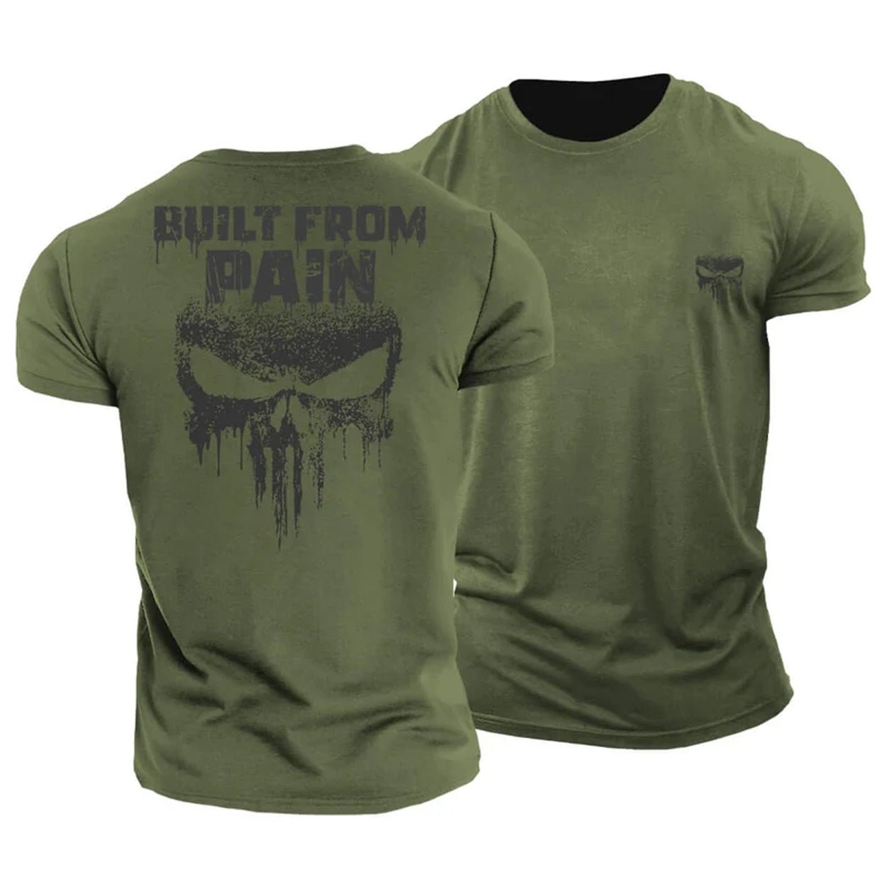 T-skjorte med teksten Built From Pain - Gymfit