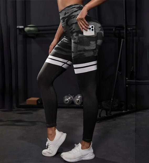 Camo Stripe-leggings - Gymfit