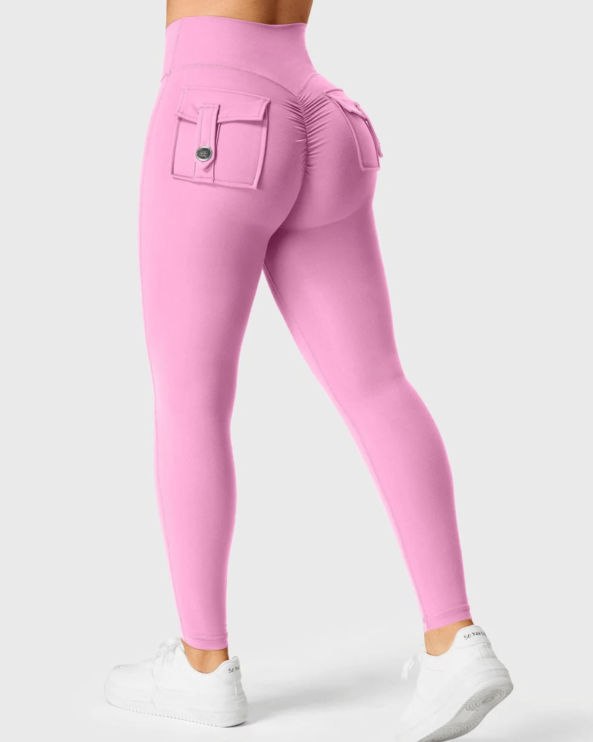 Cargo-leggings med midjebånd - Gymfit