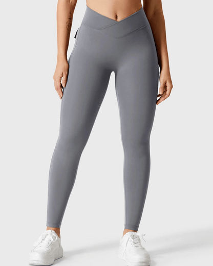 Cargo-leggings med midjebånd - Gymfit