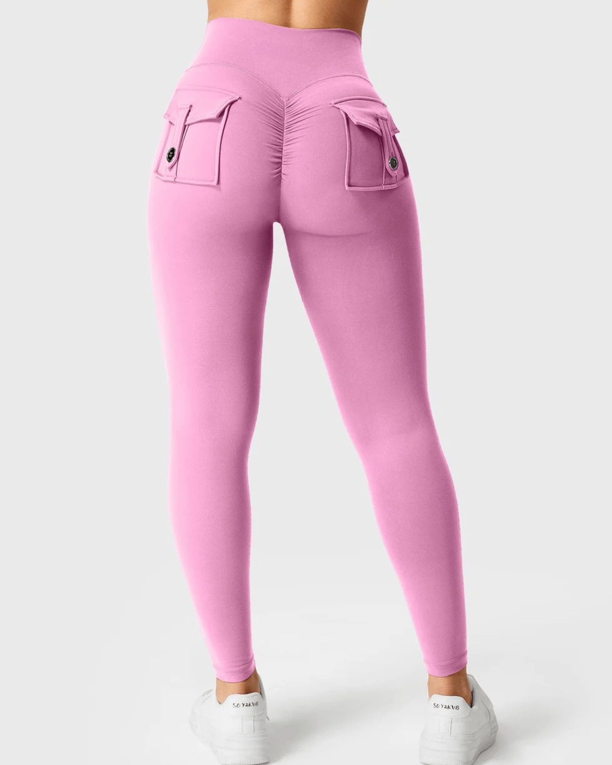 cargo-leggings med midjebånd - Gymfit
