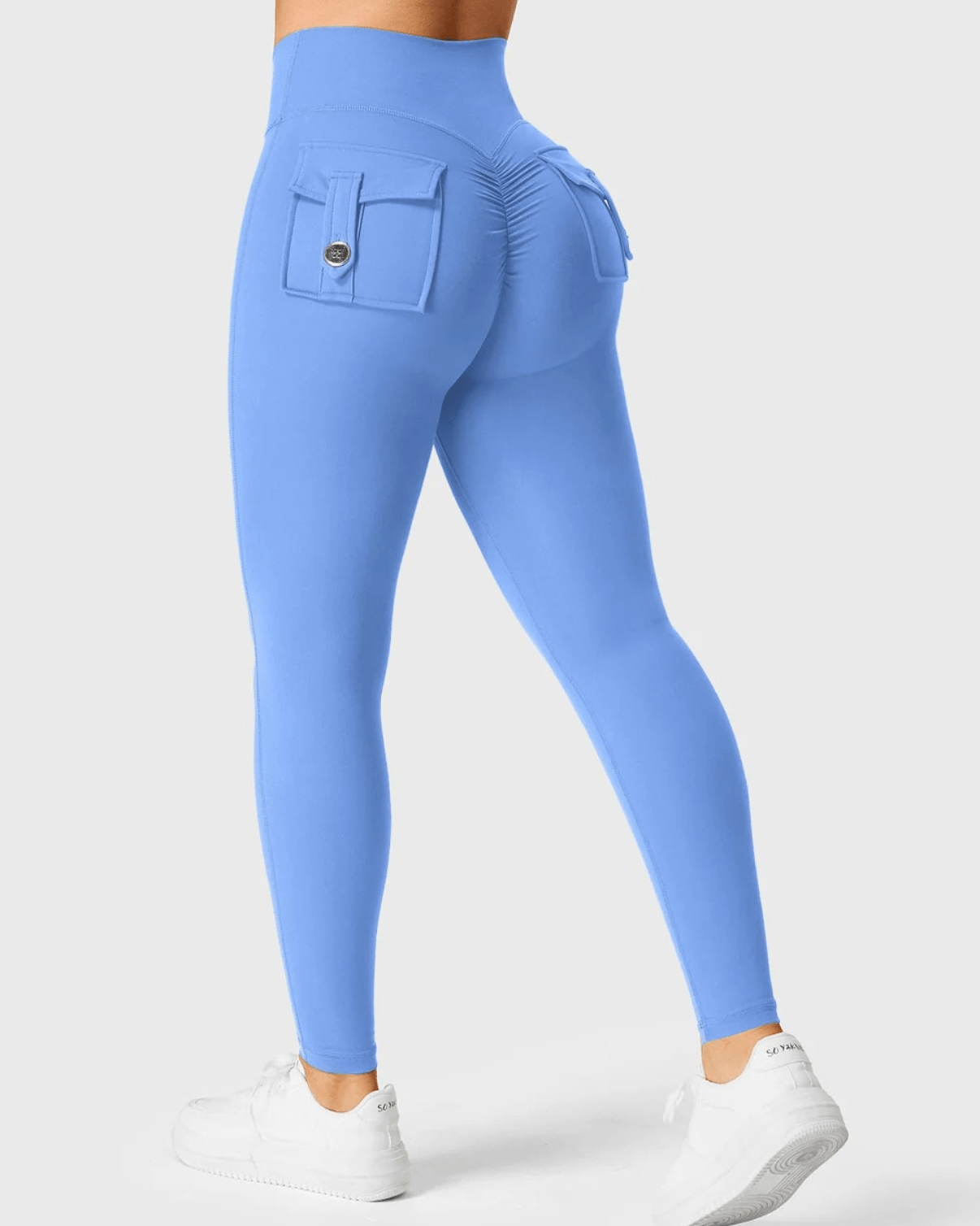 Cargo-leggings med midjebånd - Gymfit