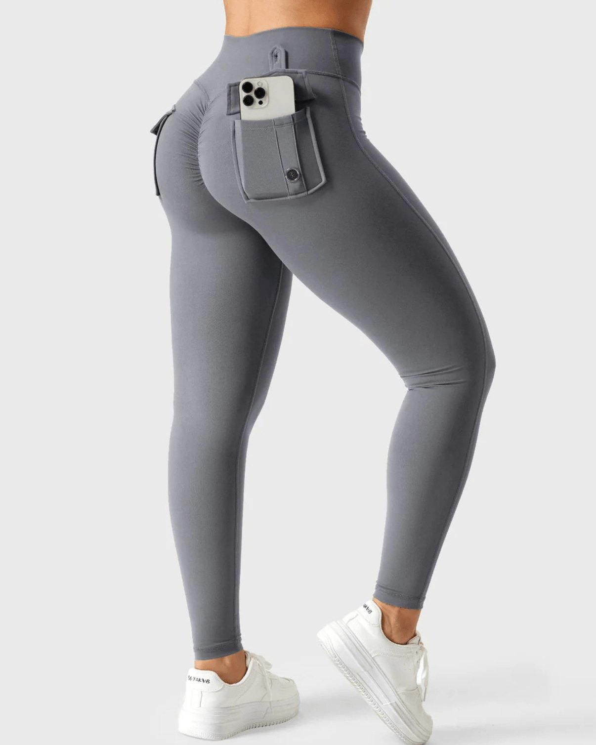 Cargo-leggings med linning - Gymfit