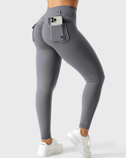 Cargo-leggings med linning - Gymfit
