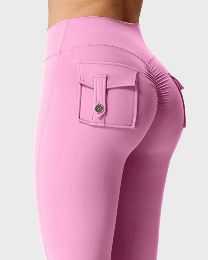 Cargo-leggings med høyt liv - Gymfit