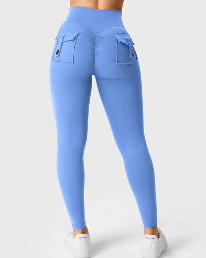 Cargo-leggings med linning - Gymfit