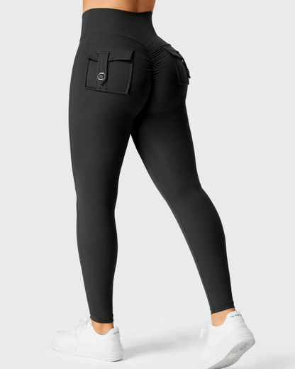 Cargo-leggings med linning - Gymfit