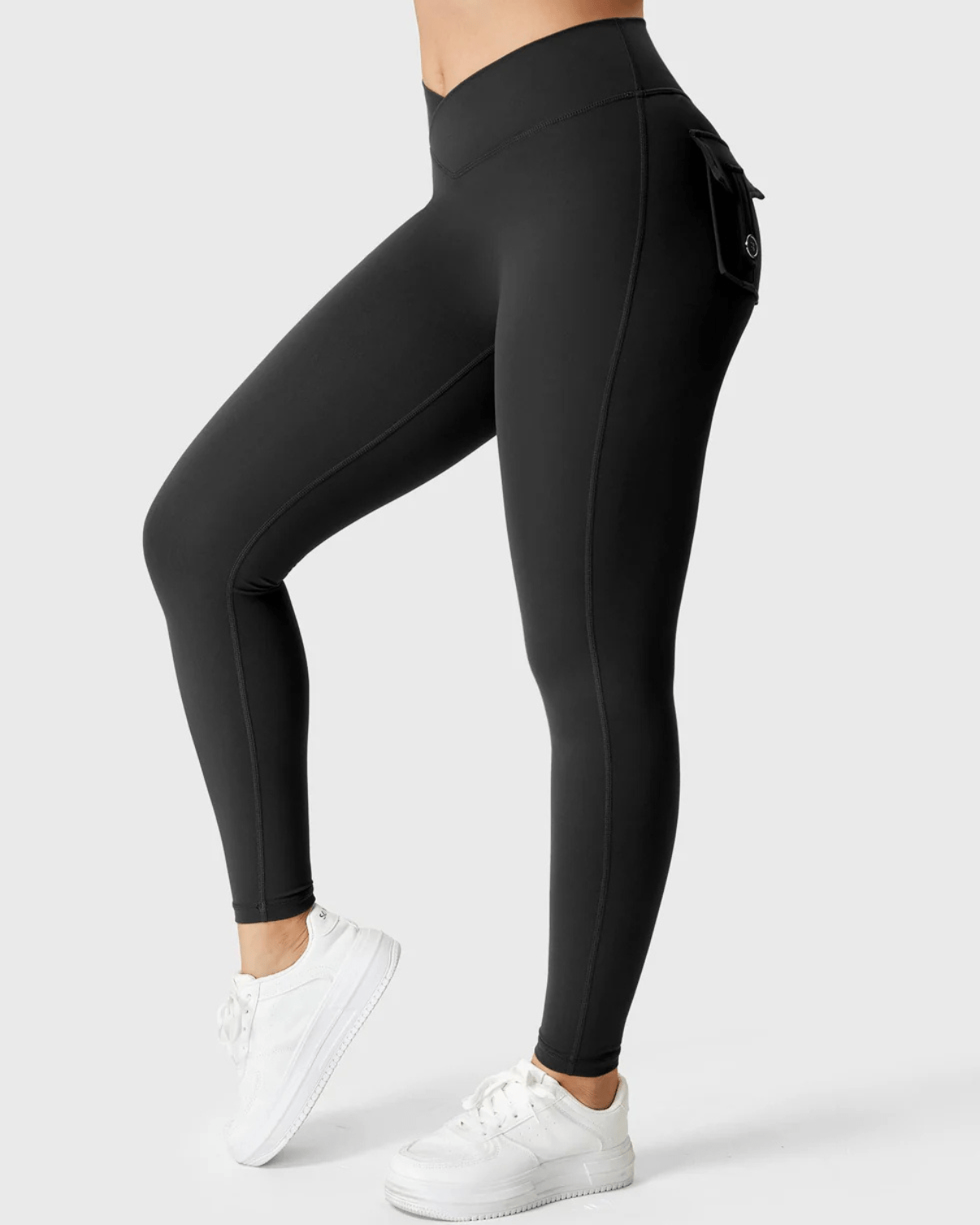 Cargo-leggings med linning - Gymfit