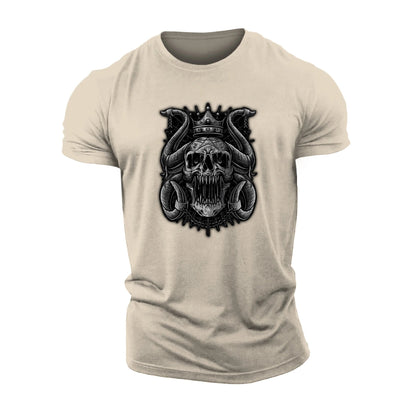 T-skjorte med sammenlenket kronehodeskalle - Gymfit