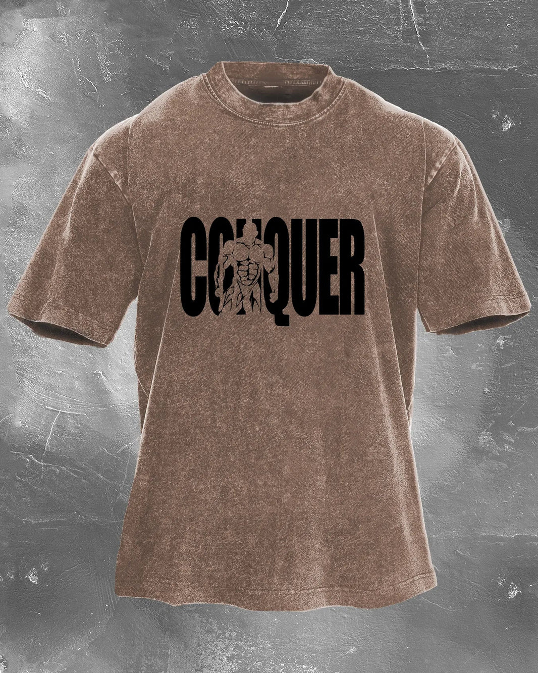 CONQUER MENNS VASKEDE T-SKJORTE - Gymfit