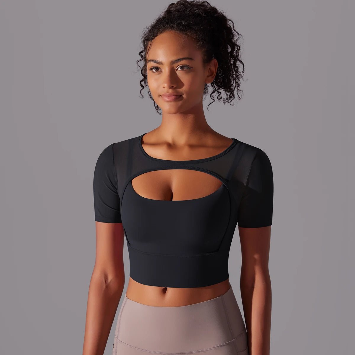 Kort sportstopp i mesh - Gymfit