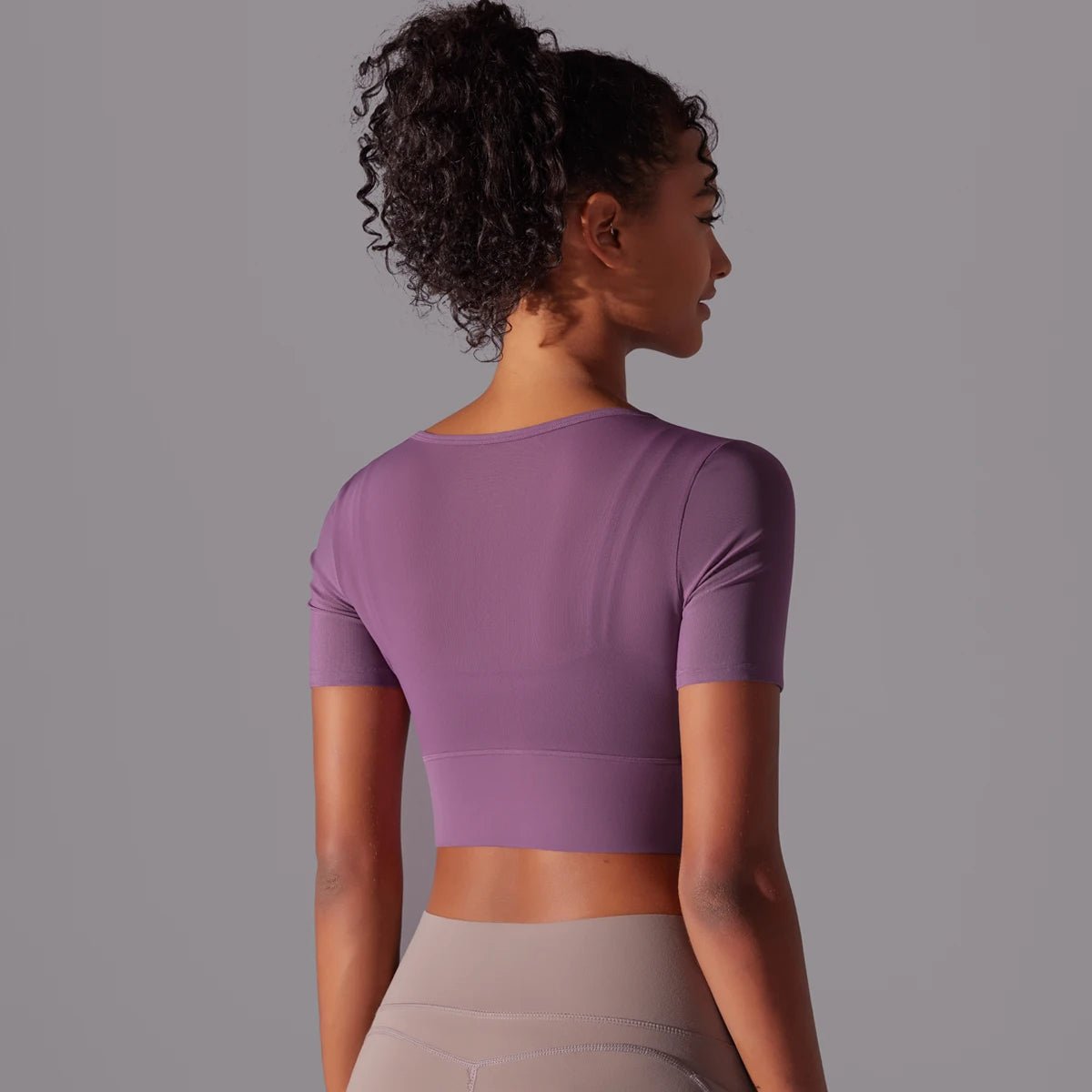 Crop mesh sportstopp - Gymfit