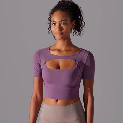 Crop mesh sportstopp - Gymfit