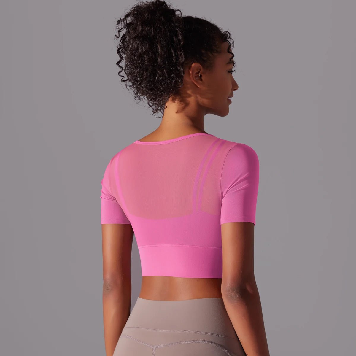 Kort sportstopp i mesh - Gymfit