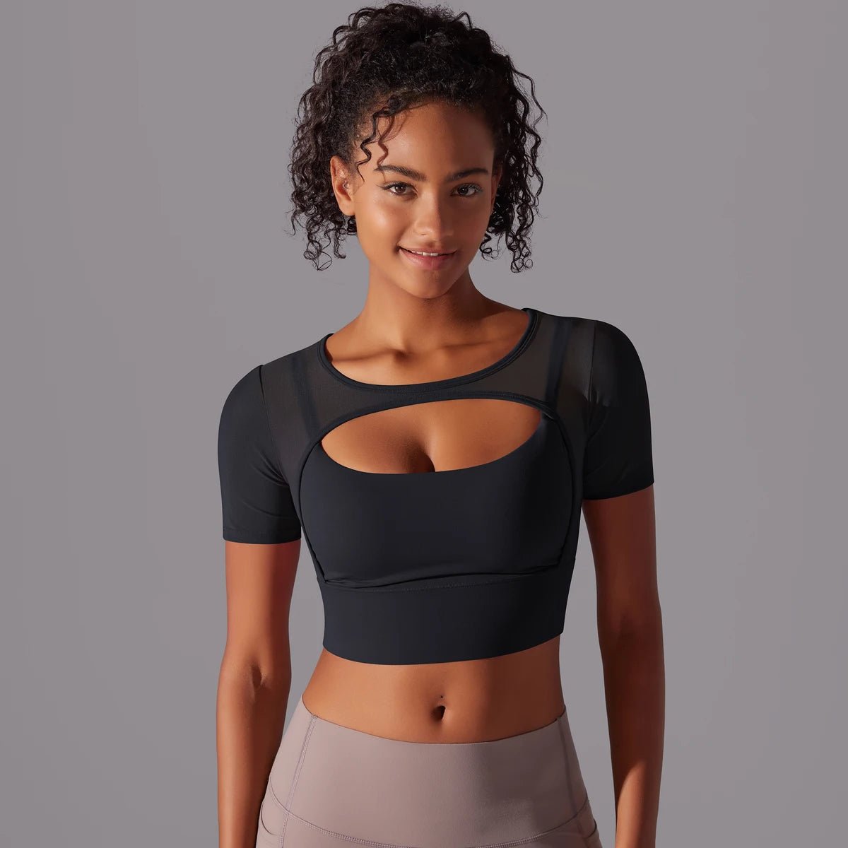 Kort sportstopp i mesh - Gymfit