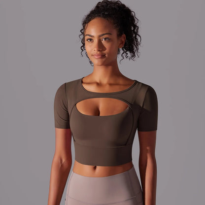 kort sportstopp i mesh - Gymfit