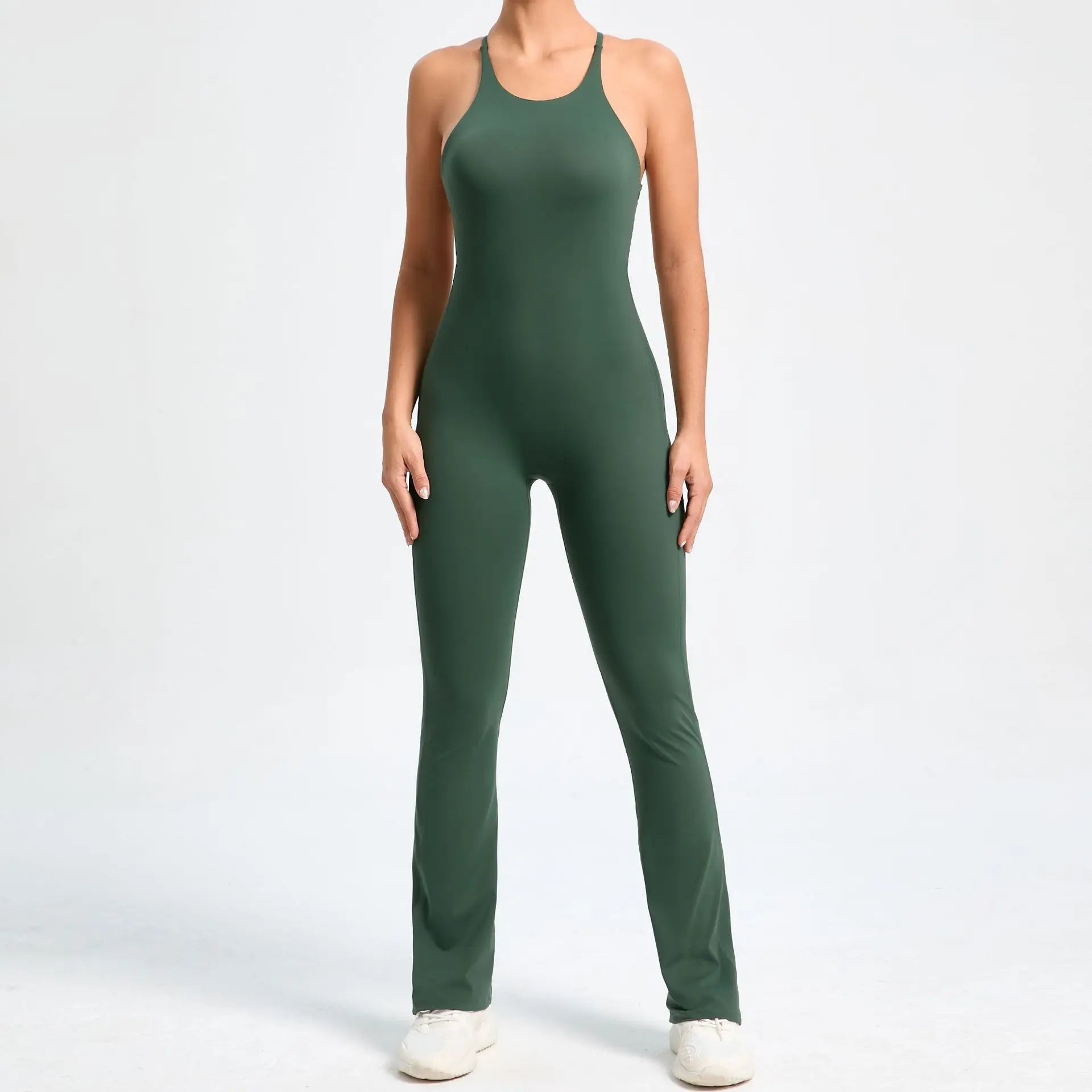 Cross V - rygg Scrunch-jumpsuit - Gymfit