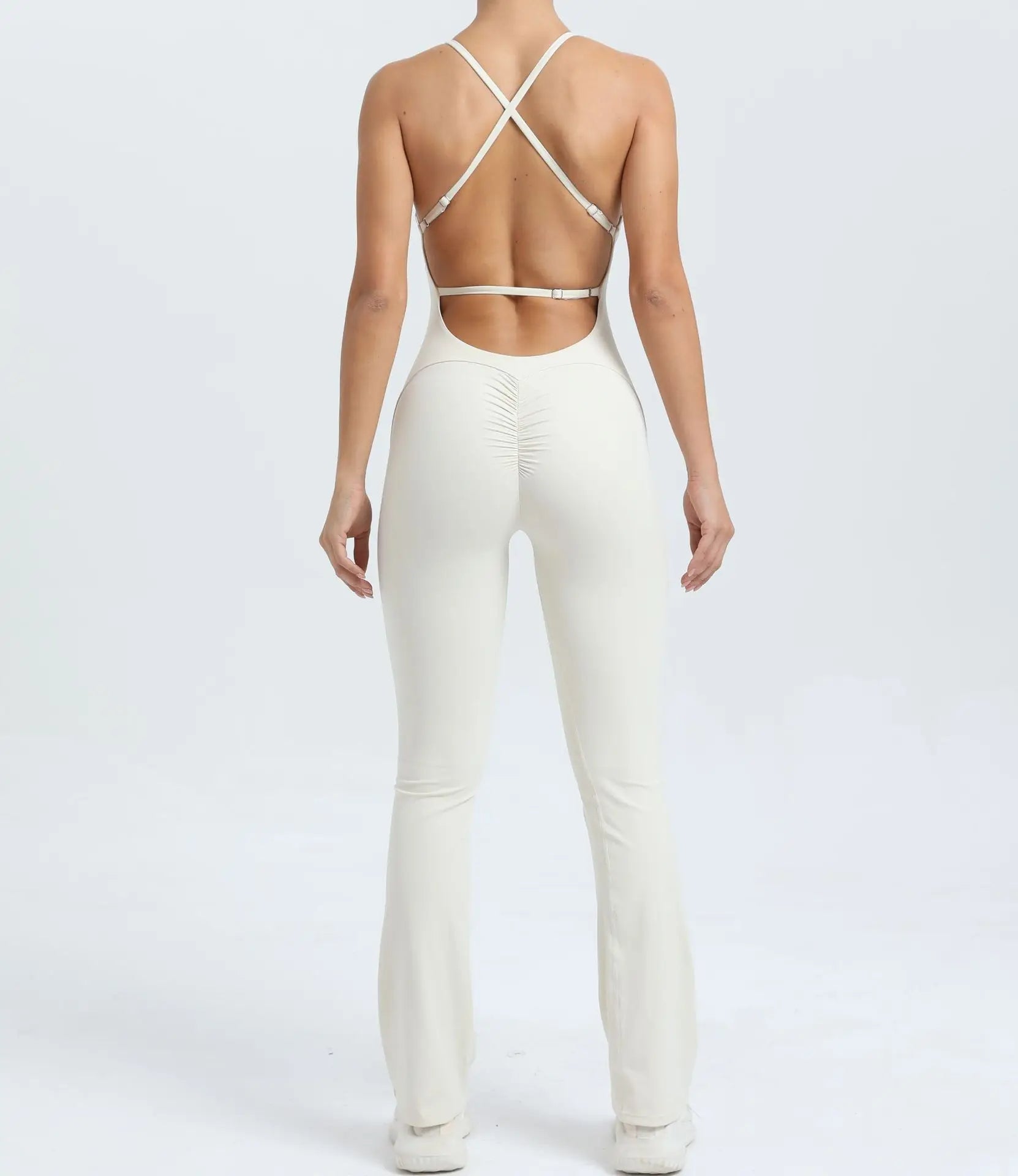 Cross V - rygg Scrunch jumpsuit - Gymfit