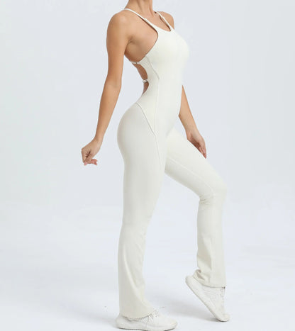 Cross V - rygg Scrunch jumpsuit - Gymfit