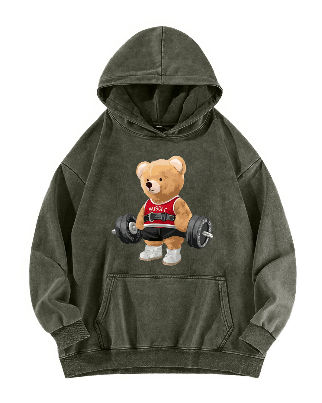 alt
SØT BJØRN VASKET HOODIE - Gymfit