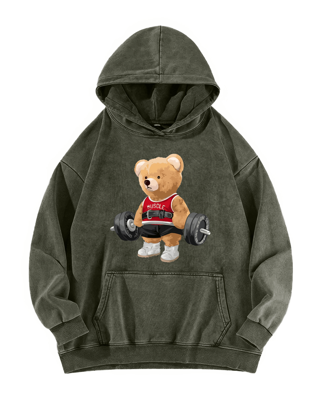 alt
SØT BJØRN VASKET HOODIE - Gymfit