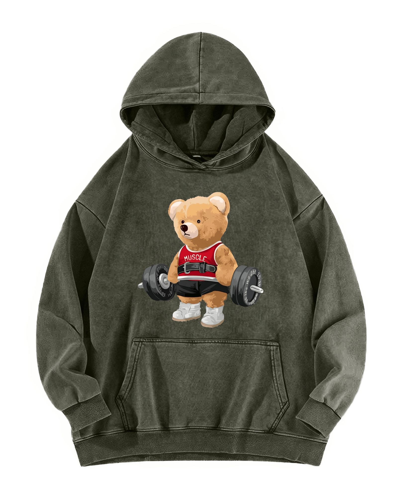 alt
SØT BJØRN VASKET HOODIE - Gymfit