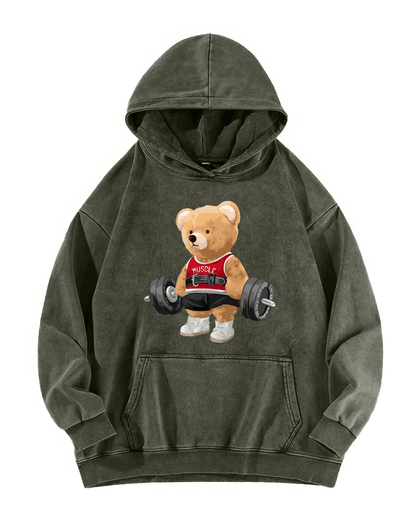 alt
SØT BJØRN VASKET HOODIE - Gymfit