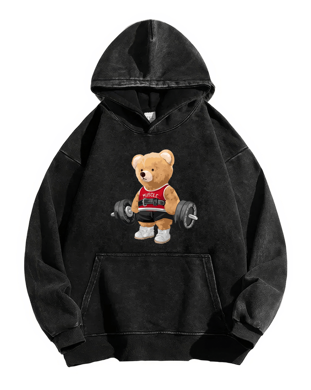alt
SØT BÅR VASKET HOODIE - Gymfit